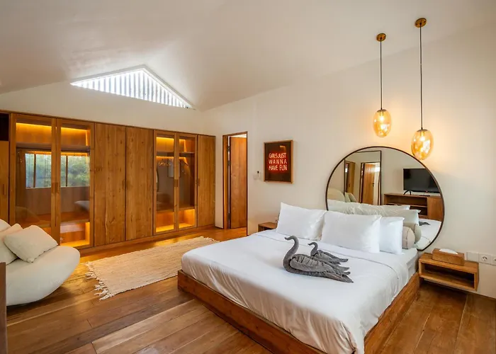 别墅 Stylish 1br With Ac Living And Pool In Pererenan 坎古