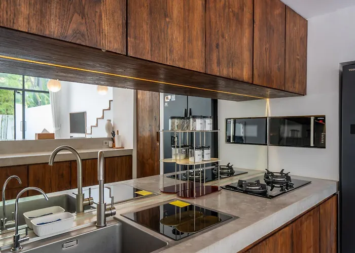 Stylish 1br With Ac Living And Pool In Pererenan 别墅