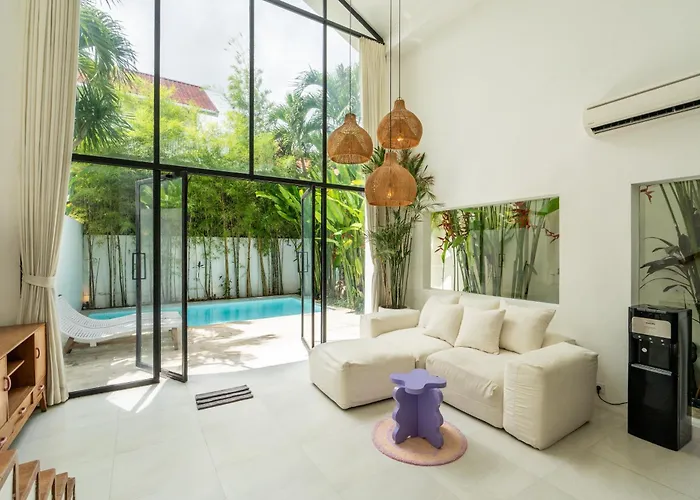 Stylish 1br With Ac Living And Pool In Pererenan ヴィラ *