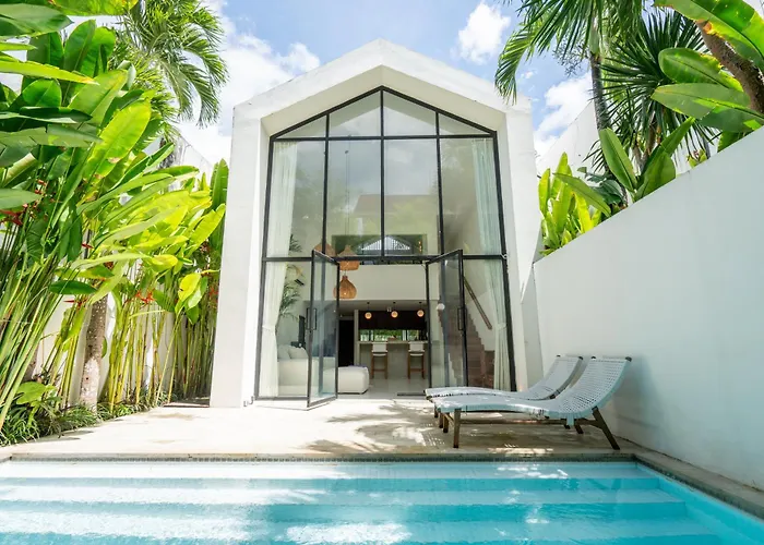 Stylish 1br With Ac Living And Pool In Pererenan * 坎古